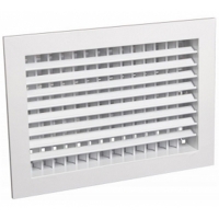 РДР 700х300 + КРВ алюминиевая решетка двухрядная регулируемая встраиваемая с клапаном