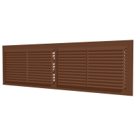 4513РП кор, Решетка вентиляционная переточная разъемная 455х133, коричневая