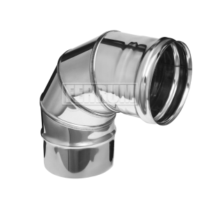 Колено 90° (4 секции) ⌀125 Ferrum 